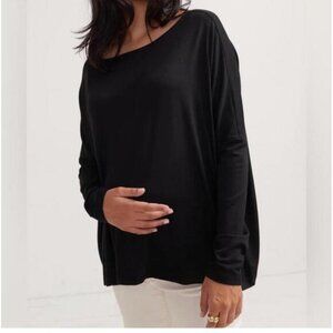 HATCH Maternity Black Perfect Tee sz 3 XL